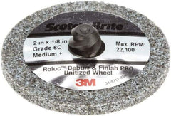 3M - 2" Disc Diam, Ceramic Quick Change Disc - Type R Attaching System, Coated, Medium Grade - Eagle Tool & Supply
