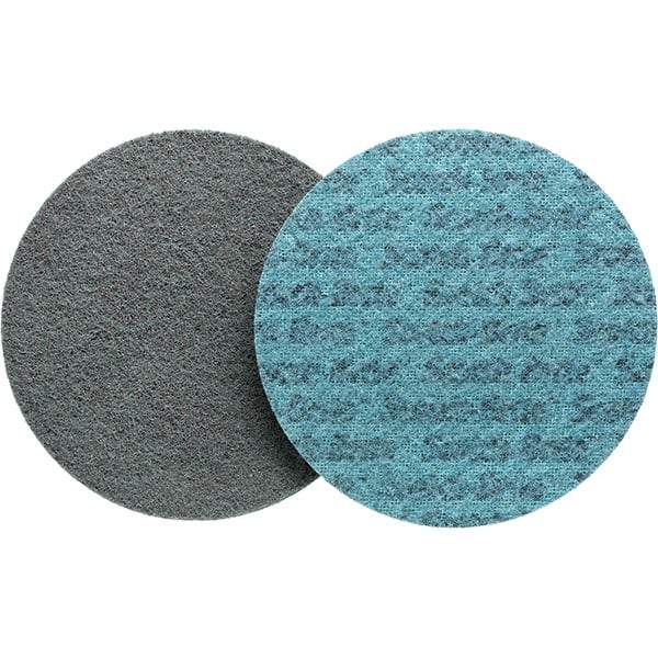 3M - 7" Diam, Aluminum Oxide Hook & Loop Disc - Very Fine Grade, Nonwoven, - Eagle Tool & Supply