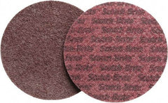 3M - 5" Diam, Aluminum Oxide Hook & Loop Disc - Medium Grade, Nonwoven, - Eagle Tool & Supply