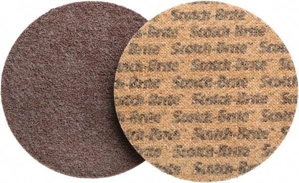 3M - 5" Diam, Aluminum Oxide Hook & Loop Disc - Coarse Grade, Nonwoven, - Eagle Tool & Supply