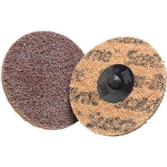 3M - 3" Disc Diam, Aluminum Oxide Quick Change Disc - Type S Attaching System, Coated, Coarse Grade - Eagle Tool & Supply