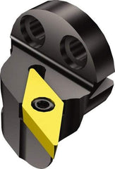 Sandvik Coromant - Right Hand Cut, Size 20, VCMT 221 Insert Compatiblity, Modular Turning & Profiling Cutting Unit Head - 15mm Ctr to Cutting Edge, 20mm Head Length, Through Coolant, Series CoroTurn 107 - Eagle Tool & Supply
