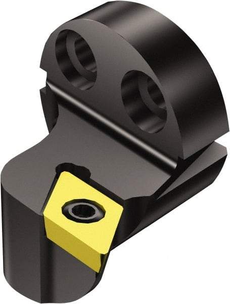 Sandvik Coromant - Left Hand Cut, Size 25, DPMT 3(2.5)2 Insert Compatiblity, Modular Turning & Profiling Cutting Unit Head - 17mm Ctr to Cutting Edge, 20mm Head Length, Through Coolant, Series CoroTurn 111 - Eagle Tool & Supply