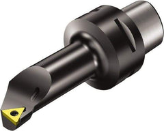 Sandvik Coromant - Right Hand Cut, Size C3, TCMT 11 03 04 & TCMT 221 Insert Compatiblity, Internal Modular Turning & Profiling Cutting Unit Head - 11mm Ctr to Cutting Edge, 65mm Head Length, Through Coolant, Series CoroTurn 107 - Eagle Tool & Supply