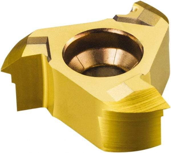 Sandvik Coromant - 2mm Pitch, Internal Thread, Metric 60° Standard, MM-TH 1025 Grade Thread Mill Insert - Carbide - Eagle Tool & Supply