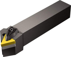 Sandvik Coromant - DTTN, Left Hand Cut, 30° Lead Angle, 20mm Shank Height x 20mm Shank Width, Negative Rake Indexable Turning Toolholder - 125mm OAL, TNMG 16 04 08 Insert Compatibility, Series T-Max P - Eagle Tool & Supply