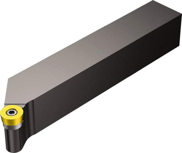 Sandvik Coromant - SRGC, Right Hand Cut, 1" Shank Height x 1" Shank Width, Neutral Rake Indexable Turning Toolholder - 6" OAL, RCMT 09 T3 00 Insert Compatibility, Series CoroTurn 107 - Eagle Tool & Supply