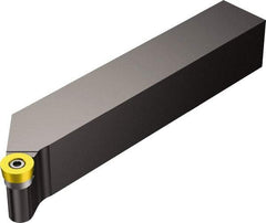 Sandvik Coromant - SRGC, Right Hand Cut, 1" Shank Height x 1" Shank Width, Neutral Rake Indexable Turning Toolholder - 6" OAL, RCMT 09 T3 00 Insert Compatibility, Series CoroTurn 107 - Eagle Tool & Supply