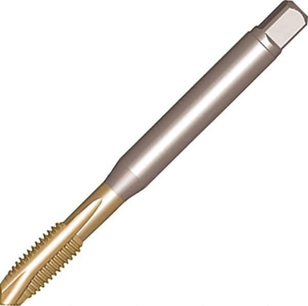 Sandvik Coromant - M8x1.25 Metric, 3 Flute, High Speed Steel Spiral Point Tap - Plug Chamfer, Right Hand Thread, 93.3mm OAL, 18mm Thread Length, 6mm Shank Diam, 6H Class of Fit, Series CoroTap 200 - Exact Industrial Supply
