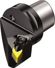 Sandvik Coromant - Right Hand Cut, Size C6, DNMG 432 Insert Compatiblity, Modular Turning & Profiling Cutting Unit Head - 45mm Ctr to Cutting Edge, 65mm Head Length, Through Coolant, Series T-Max P - Eagle Tool & Supply