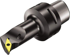 Sandvik Coromant - Left Hand Cut, Size C4, VBMT 16 04 08 & VBMT 332 Insert Compatiblity, Internal Modular Turning & Profiling Cutting Unit Head - 27mm Ctr to Cutting Edge, 120mm Head Length, Through Coolant, Series CoroTurn 107 - Eagle Tool & Supply