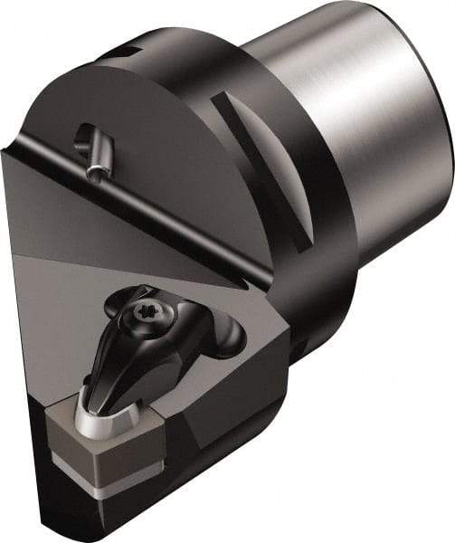 Sandvik Coromant - Right Hand Cut, Size C4, CNG 452 Insert Compatiblity, Modular Turning & Profiling Cutting Unit Head - 22mm Ctr to Cutting Edge, 50mm Head Length, Through Coolant, Series T-Max - Eagle Tool & Supply