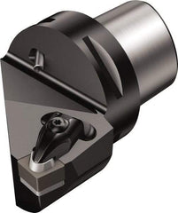 Sandvik Coromant - Right Hand Cut, Size C4, CNG 452 Insert Compatiblity, Modular Turning & Profiling Cutting Unit Head - 22mm Ctr to Cutting Edge, 50mm Head Length, Through Coolant, Series T-Max - Eagle Tool & Supply
