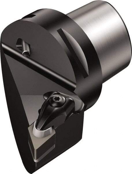 Sandvik Coromant - Left Hand Cut, Size C5, DNGQ 452 Insert Compatiblity, Modular Turning & Profiling Cutting Unit Head - 35mm Ctr to Cutting Edge, 60mm Head Length, Through Coolant, Series T-Max - Eagle Tool & Supply