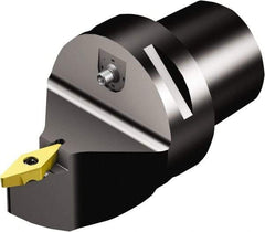 Sandvik Coromant - Neutral Cut, Size C5, TR-VB1308 Insert Compatiblity, Internal Modular Turning & Profiling Cutting Unit Head - 0.5mm Ctr to Cutting Edge, 60mm Head Length, Through Coolant, Series CoroTurn TR - Eagle Tool & Supply