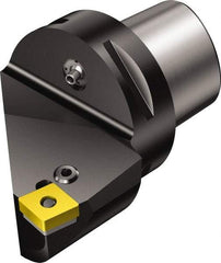 Sandvik Coromant - Left Hand Cut, Size C5, CNMG 12 04 08 & CNMG 432 Insert Compatiblity, External Modular Turning & Profiling Cutting Unit Head - 27mm Ctr to Cutting Edge, 60mm Head Length, Through Coolant, Series T-Max P - Eagle Tool & Supply