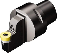 Sandvik Coromant - Neutral Cut, Size C4, RCMT 12 04 M0 Insert Compatiblity, Internal Modular Turning & Profiling Cutting Unit Head - 6mm Ctr to Cutting Edge, 50mm Head Length, Through Coolant, Series CoroTurn 107 - Eagle Tool & Supply