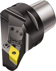 Sandvik Coromant - Left Hand Cut, Size C8, DNMG 15 06 08 & DNMG 442 Insert Compatiblity, External Modular Turning & Profiling Cutting Unit Head - 55mm Ctr to Cutting Edge, 80mm Head Length, Through Coolant, Series T-Max P - Eagle Tool & Supply