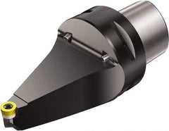Sandvik Coromant - Neutral Cut, Size C6, RCMT 16 06 M0 Insert Compatiblity, Modular Turning & Profiling Cutting Unit Head - 8mm Ctr to Cutting Edge, 100mm Head Length, Through Coolant, Series CoroTurn 107 - Eagle Tool & Supply
