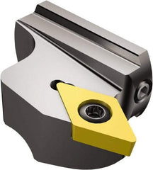 Sandvik Coromant - Right Hand Cut, Size 32, DCMT 3(2.5)2 Insert Compatiblity, Modular Turning & Profiling Cutting Unit Head - 24mm Ctr to Cutting Edge, 15mm Head Length, Series CoroTurn 107 - Eagle Tool & Supply