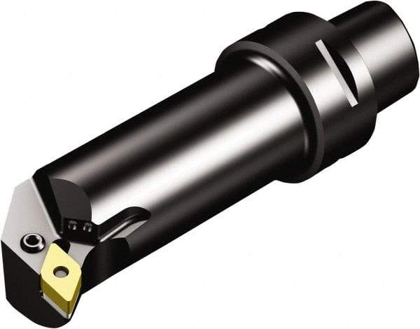 Sandvik Coromant - Left Hand Cut, Size C5, DNMG 11 04 08 & DNMG 332 Insert Compatiblity, External Modular Turning & Profiling Cutting Unit Head - 17mm Ctr to Cutting Edge, 90mm Head Length, Through Coolant, Series T-Max P - Eagle Tool & Supply