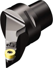 Sandvik Coromant - Right Hand Cut, Size C5, RCMT 12 04 M0 Insert Compatiblity, Modular Turning & Profiling Cutting Unit Head - 35mm Ctr to Cutting Edge, 60mm Head Length, Through Coolant, Series CoroTurn 107 - Eagle Tool & Supply