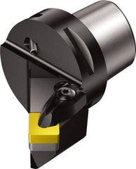 Sandvik Coromant - Left Hand Cut, Size C6, SNMG 12 04 08 & SNMG 432 Insert Compatiblity, External Modular Turning & Profiling Cutting Unit Head - 64.32mm Head Length, Through Coolant, Series T-Max P - Eagle Tool & Supply