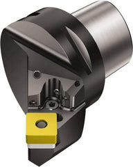 Sandvik Coromant - Left Hand Cut, Size C6, SNMG 19 06 12 & SNMG 643 Insert Compatiblity, External Modular Turning & Profiling Cutting Unit Head - 32.52mm Ctr to Cutting Edge, 64.48mm Head Length, Through Coolant, Series T-Max P - Eagle Tool & Supply