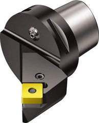 Sandvik Coromant - Right Hand Cut, Size C10, SNMG 25 07 24 & SNMG 856 Insert Compatiblity, External Modular Turning & Profiling Cutting Unit Head - 52.01mm Ctr to Cutting Edge, 107.99mm Head Length, Through Coolant, Series T-Max P - Eagle Tool & Supply