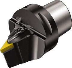 Sandvik Coromant - Neutral Cut, Size C6, VNMG 332 Insert Compatiblity, Modular Turning & Profiling Cutting Unit Head - 0.6mm Ctr to Cutting Edge, 65mm Head Length, Through Coolant, Series T-Max P - Eagle Tool & Supply