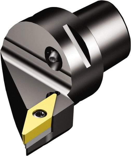 Sandvik Coromant - Right Hand Cut, Size C6, VBMT 332 Insert Compatiblity, Modular Turning & Profiling Cutting Unit Head - 45mm Ctr to Cutting Edge, 65mm Head Length, Through Coolant, Series CoroTurn 107 - Eagle Tool & Supply