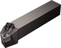 Sandvik Coromant - CSRNR/L, Right Hand Cut, 15° Lead Angle, 32mm Shank Height x 25mm Shank Width, Negative Rake Indexable Turning Toolholder - 170mm OAL, SNGN 12 07 08, SNG 452 Insert Compatibility, Series T-Max - Eagle Tool & Supply