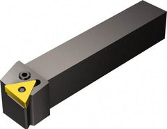 Sandvik Coromant - PTFNR/L, Left Hand Cut, -1° Lead Angle, 32mm Shank Height x 25mm Shank Width, Negative Rake Indexable Turning Toolholder - 170mm OAL, TNMG 22 04 08, TNMG 432 Insert Compatibility, Series T-Max P - Eagle Tool & Supply