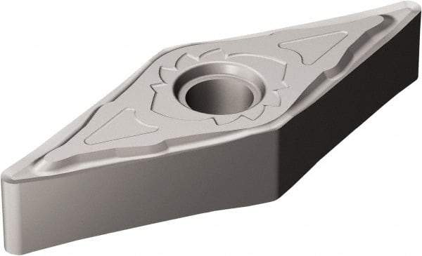 Sandvik Coromant - VNGG331 SGF Grade H13A Carbide Turning Insert - Uncoated, 35° Diamond, 3/8" Inscr Circle, 3/16" Thick, 1/64" Corner Radius - Eagle Tool & Supply