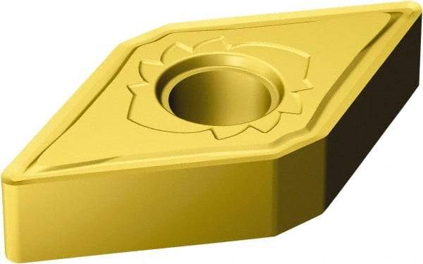 Sandvik Coromant - DNMG432 SMR Grade S05F Carbide Turning Insert - TiCN/Al2O3/TiN Finish, 55° Diamond, 1/2" Inscr Circle, 3/16" Thick, 1/32" Corner Radius - Eagle Tool & Supply