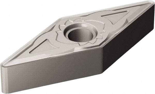 Sandvik Coromant - VNMG332 SM Grade H13A Carbide Turning Insert - Uncoated, 35° Diamond, 3/8" Inscr Circle, 3/16" Thick, 1/32" Corner Radius - Eagle Tool & Supply