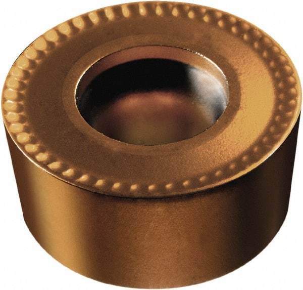 Sandvik Coromant - RCMT0502M0 RCMT Grade 1115 Carbide Turning Insert - TiAlN/AlCr2O3 Finish, Round, 5.9mm Inscr Circle, 3/32" Thick - Eagle Tool & Supply