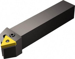 Sandvik Coromant - PTTN, Right Hand Cut, 30° Lead Angle, 25mm Shank Height x 25mm Shank Width, Negative Rake Indexable Turning Toolholder - 150mm OAL, TNMG 22 04 08 Insert Compatibility, Series T-Max P - Eagle Tool & Supply