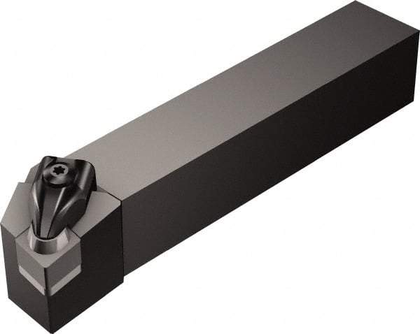 Sandvik Coromant - CNMG432 PF Grade 1515 Carbide Turning Insert - TiCN/Al2O3/TiN Finish, 80° Diamond, 1/2" Inscr Circle, 3/16" Thick, 1/32" Corner Radius - Eagle Tool & Supply