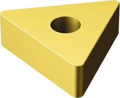 Sandvik Coromant - TNGA332 Grade 6050 Ceramic Turning Insert - TiN Finish, 60° Triangle, 3/8" Inscr Circle, 3/16" Thick, 1/32" Corner Radius - Eagle Tool & Supply
