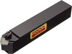 Sandvik Coromant - CSDPN, Neutral Cut, 45° Lead Angle, 25mm Shank Height x 25mm Shank Width, Positive Rake Indexable Turning Toolholder - 150mm OAL, SPUN 12 03 08, SPU 422 Insert Compatibility, Series T-Max S - Eagle Tool & Supply