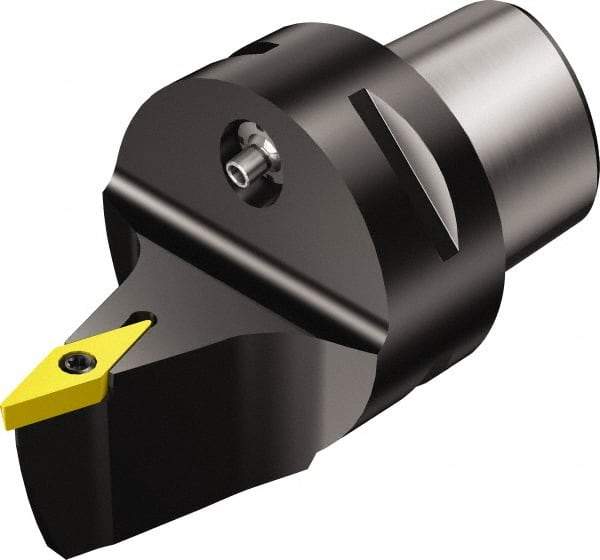 Sandvik Coromant - Neutral Cut, Size C5, VBMT 332 Insert Compatiblity, Modular Turning & Profiling Cutting Unit Head - 0.6mm Ctr to Cutting Edge, 60mm Head Length, Through Coolant, Series CoroTurn 107 - Eagle Tool & Supply