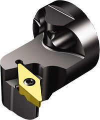 Sandvik Coromant - Left Hand Cut, Size 40, TR-VB1308 Insert Compatiblity, Modular Turning & Profiling Cutting Unit Head - 27mm Ctr to Cutting Edge, 38mm Head Length, Through Coolant, Series CoroTurn TR - Eagle Tool & Supply