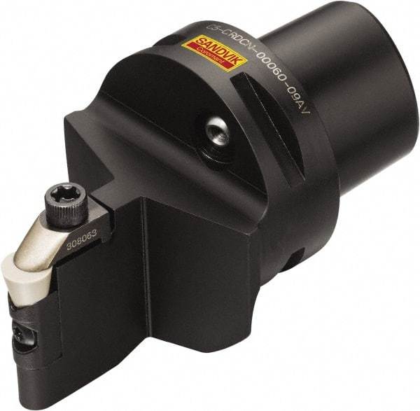 Sandvik Coromant - Neutral Cut, Size C5, RCGX 45 Insert Compatiblity, Modular Turning & Profiling Cutting Unit Head - 1/4" Ctr to Cutting Edge, 60mm Head Length, Through Coolant, Series T-Max - Eagle Tool & Supply
