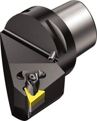 Sandvik Coromant - Left Hand Cut, Size C4, TNMG 22 04 08 & TNMG 432 Insert Compatiblity, External Modular Turning & Profiling Cutting Unit Head - 27mm Ctr to Cutting Edge, 50mm Head Length, Through Coolant, Series T-Max P - Eagle Tool & Supply
