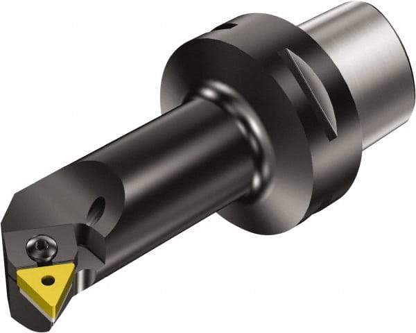 Sandvik Coromant - Left Hand Cut, Size C4, TNMG 16 04 08 & TNMG 332 Insert Compatiblity, External Modular Turning & Profiling Cutting Unit Head - 17mm Ctr to Cutting Edge, 90mm Head Length, Through Coolant, Series T-Max P - Eagle Tool & Supply