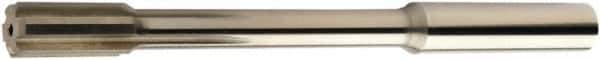 Sandvik Coromant - 8mm Solid Carbide 6 Flute Chucking Reamer - Straight Flute, 20.8mm Flute Length, 100mm OAL - Eagle Tool & Supply