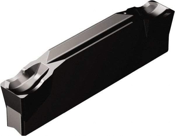 Sandvik Coromant - N123K2K CR 3115 Grade, 0.2362" Cutting Width, Carbide Cutoff Insert - 0° Neutral Lead Angle, 0.0156" Cnr Rad, TiCN/Al2O3 Coated - Eagle Tool & Supply