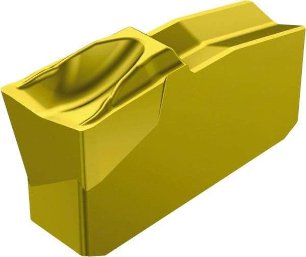 Sandvik Coromant - L151.230 7E 235 Grade, 0.1181" Cutting Width, Carbide Cutoff Insert - 5° Right Hand Lead Angle, 0.0059" Cnr Rad, TiCN/TiN Coated - Eagle Tool & Supply