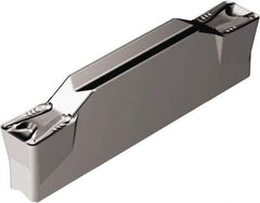 Sandvik Coromant - 600N123K2 TF Grade 1105, 6mm Cutting Width Carbide Grooving Insert - 3.4mm Max Depth of Cut, Neutral, 0.8mm Corner Radius, TiAlN2 Finish - Eagle Tool & Supply